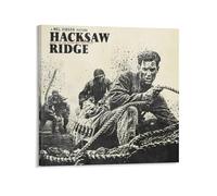 Póster de película clásica de Hacksaw Ridge (9) impresión de lienzo, póster de pintura de pared, pósteres artísticos para decoración moderna del hogar, 30 x 30 cm
