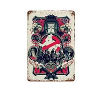 Póster de película de Cazafantasmas, decoración de pared, arte de metal, póster moderno de bar, decoración de bar, 30 x 20 cm