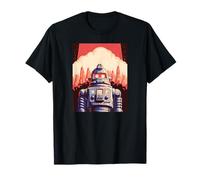 Póster de película de ciencia ficción robot retro clásico Camiseta