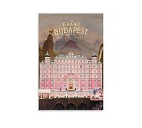 Póster de película de guerra de comedia de hotel de The Grand Budapest, póster artístico en lienzo y arte de pared, póster moderno para decoración de dormitorio familiar, 12 x 18 pulgadas (30 x 45 cm)