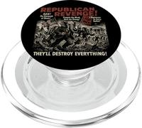 Póster de película de Terror de Venganza Republicana Vintage Halloween PopSockets PopGrip para MagSafe