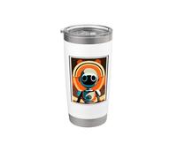 Póster de película espacial de ciencia ficción retro Vaso térmico de acero inoxidable de doble pared