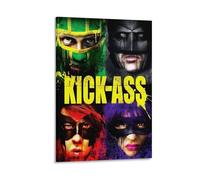 Póster de película Kick-Ass - Película de superhéroes de comedia oscura sobre adolescentes vigilantes salvando el día (11) impresión fotográfica artística pintura lienzo póster decoración moderna