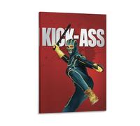 Póster de película Kick-Ass - Película de superhéroes de comedia oscura sobre adolescentes vigilantes salvando el día (13) póster artístico de pared con pergamino, lienzo, pintura para sala de estar