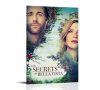 Póster de película romántica de Los secretos de Bella Vista, impresión artística de pared para decoración de pared, 30 x 45 cm, estilo marco