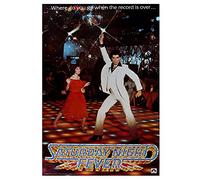Póster de película "Saturday Night Fever" de John Travolta (tamaño: 27 x 40 pulgadas)