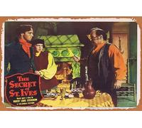 Póster de película vintage The Secret of St IVES Original US Lobby Card 5 Richard Ney Vanessa Brown Retro of Classic Old Film Poster Metal Sign TV Bar Wall Club Restaurant Man Cave Wall Decor