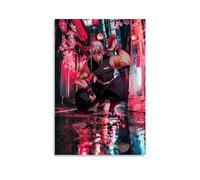 Póster de personaje de anime Demon Slayer Tengen Uzui pintura decorativa lienzo póster de pared e imagen artística impresión moderna decoración de dormitorio familiar carteles 08 x 12 pulgadas (20 x