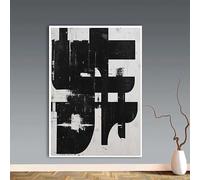 Póster de personajes abstractos vintage en blanco y negro de Neutral Gallery, lienzo, impresiones, arte de pared, imágenes para decoración del hogar (60 x 85 cm)