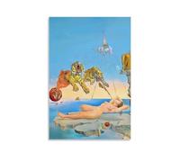 Póster de pintura de Salvador Dalí Surrealismo (Sueño causado por el vuelo de una abeja alrededor de una granada un segundo antes de despertar), póster artístico de pared, decoración del hogar, sin