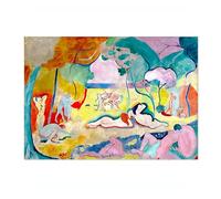 Póster de Pintura La Alegría De Vivir Henri Matisse,Impresión de Pintura de Arte Clásico,Cuadro de Impresiones de Pared para Exposición de Arte Neutral,Imagen de Decor para Hogar y Sala,Sin Enmarcar