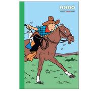 Póster de portada de libro de Tintin in America