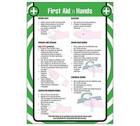 Póster de primeros auxilios de VSafety - First Aid for Hands A2 - 420 x 594 mm - Premium