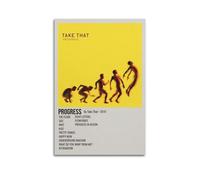 Póster de Progress by Take That para pared, diseño estético, para sala de estar, dormitorio, 30 x 45 cm, estilo sin marco