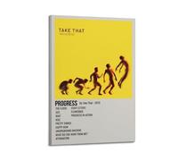 Póster de Progress by Take That para pared, diseño estético, para sala de estar, dormitorio, 50 x 75 cm, estilo marco