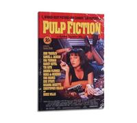 Póster de Pulp Fiction en Lienzo, Pósteres de Arte en Lienzo, Impresión Artística para Pared, Decoración Estética para Sala de Estar, Pintura para Decoración de Hogar y Oficina, 16 x 24 pulgadas (40 x