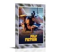 Póster de Pulp Fiction, lienzo de pintura al óleo, póster para colgar en el hogar, bar, decoración de pared interior, estilo 20 x 30 cm
