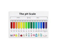 Póster de química a escala de pH para aula, póster educativo de 20 x 30 cm