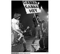 Póster de Ramones Roundhouse Londres Live On Stage 1977 Gabba Gabba Hey