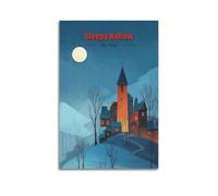 Póster de recuerdo de viaje vintage de New York Sleepy Hollow para pared, lienzo para sala de estar, decoración de dormitorio, obras de arte de 40 x 60 cm