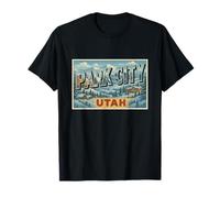 Póster de Recuerdo de Viaje Vintage de Park City Utah Camiseta