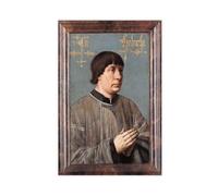 Póster de retrato de Jacob Obrecht de Hans Memling para dormitorio, lienzo decorativo para pared, oficina, habitación, decoración estética, regalo, sin marco, 60 x 90 cm