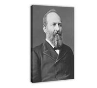 Póster de retrato de James A Garfield para dormitorio, decoración de pared, oficina, habitación, marco de regalo, 50 x 75 cm