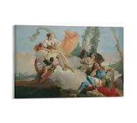 Póster de Rinaldo Enchanted by Armida Giovanni Battista Tiepolo, lienzo artístico e impresión artística para pared, póster moderno de decoración familiar, 50 x 75 cm
