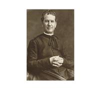 Póster de San Don Bosco con retrato de San Juan Bosco para dormitorio, lienzo para decoración de pared, oficina, habitación, decoración estética, regalo, sin marco, 50 x 75 cm