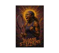 Póster de Sloane_Stephens con famoso jugador de tenis para pared, decoración de dormitorio, oficina, cocina, regalo, sin marco, 12 x 18 pulgadas