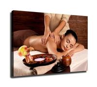 Póster de spa, masaje, salud y belleza, impresión HD sobre lienzo, obras de arte para dormitorio, cuadros, decoración de pared para sala de estar (70x90cm/sin marco)