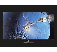 Póster de Star Wars Classic RMQ Death Star Attack de 70 x 50 cm (Comar, sin marco)