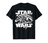 Póster de Star Wars Halcón Milenario Tie Fighter Battle Camiseta