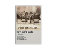 Póster de Sweet Home Alabama de Lynyrd Skynyrd para pared, diseño estético de portada, póster para sala de estar, dormitorio, 50 x 75 cm, estilo sin marco