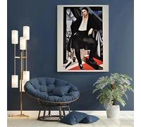 Póster de Tamara De Lempicka con retrato femenino, lienzo impreso, arte de pared para sala de estar, decoración del hogar (40 x 50 cm/sin marco)