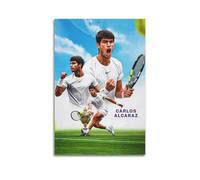 Póster de tenis de Carlos Alcaraz para pared, lienzo para sala de estar, decoración de dormitorio, obras de arte de 20 x 30 cm