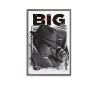 Póster de The Notorious B.I.G. Lienzo decorativo clásico impermeable que se desvanece, decoración universal, pintura para regalar a amigos y profesores, 30 x 45 cm, estilo sin marco