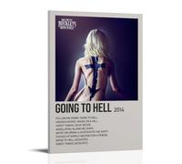 Póster de The Pretty Reckless Going to Hell. Lienzo decorativo impermeable adecuado para decoración de oficina, dormitorio, sala de estar, marco de póster de 50 x 75 cm
