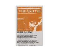 Póster de The Smiths Louder Than Bombs- Lienzo decorativo clásico impermeable que se desvanece, pintura de decoración universal, pintura para regalar a un amigo o profesor, 40 x 60 cm, estilo sin