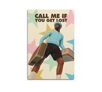 Póster de Tyler de The Creator Call Me If You Get Lost, póster estético para pared, lienzo vintage, pintura decorativa, para sala de estar, dormitorio, decoración de 40 x 60 cm, estilo sin marco