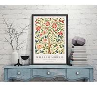 Póster de un árbol de la vida de William Morris, impresión de exposición de William Morris, póster de William Morris, arte de pared vintage, arte textil, póster de árbol (4) (A3 11.7 x 16.5 pulgadas)
