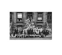 Póster de un gran día en Harlem The Most Famous Photos in The History of Jazz, póster de arte y arte de pared, impresión moderna para decoración de dormitorio familiar, 16 x 24 pulgadas (40 x 60 cm)