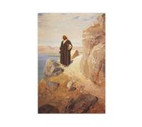 Póster de Vasily Polenov con Jesús que regresó a Galilea en el poder del espíritu, lienzo decorativo para dormitorio, oficina, habitación, decoración estética, regalo