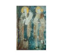 Póster de Venerable Barlaam y su discípulo príncipe Josaphat Andrei Rublev para dormitorio, lienzo decorativo impreso, arte de pared, oficina, habitación, decoración estética, regalo, sin marco 2