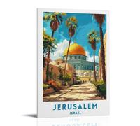 Póster de viaje de Jerusalén Israel, impresión en lienzo de pinturas al óleo, reproducción moderna en lienzo, ilustraciones abstractas de paisajes impresos en lienzo, arte de pared para decoración del