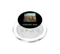 Póster de Viaje del Templo de Tailandia de Chiang MAI PopSockets PopGrip para MagSafe