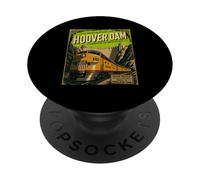 Póster de Viaje del Tren de la Presa Hoover PopSockets PopGrip Adhesivo
