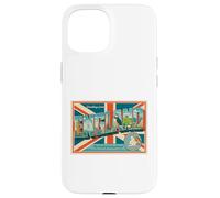 Póster de Viaje Retro de los años 50 de Inglaterra Letters Carcasa para iPhone 15