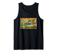 Póster de Viaje Retro Vintage con Letras de los años 50 de Kentucky Camiseta sin Mangas