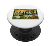 Póster de Viaje Retro Vintage con Letras de los años 50 de Kentucky PopSockets PopGrip Adhesivo